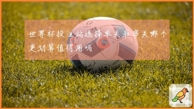 世界杯投注站选择单关和串关哪个更划算值得用吗